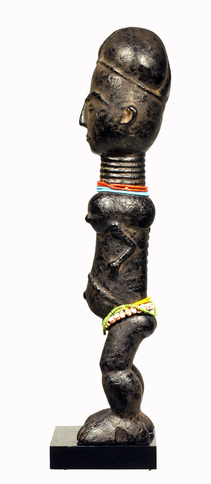 Baule Wood Carved Standing Female