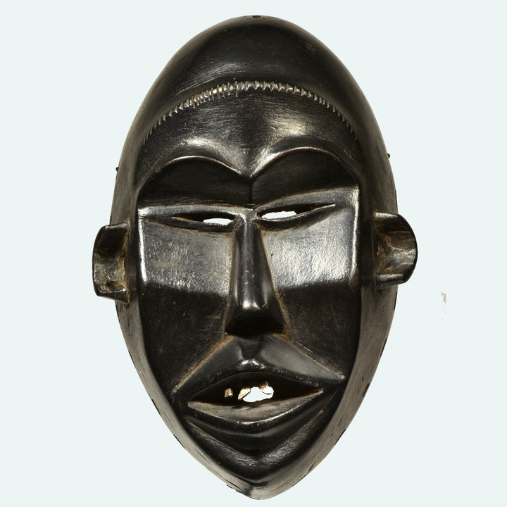 Dan Deangle Wood Carved Initiation Mask