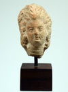 Ancient Greek Tanagra Terracotta Female Head