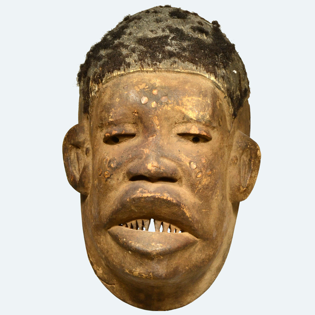 Makande Lipiko Wood Carved Initiation Mask
