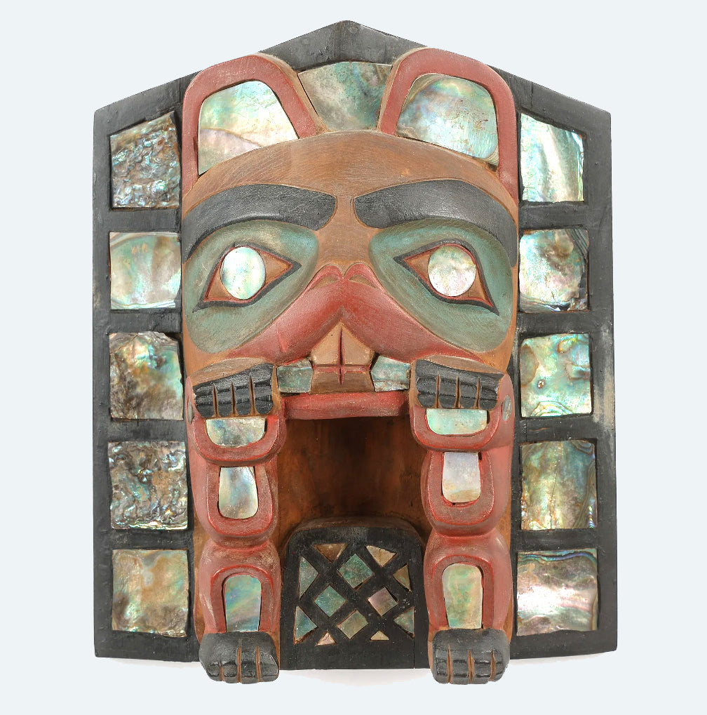 Kwakwaka'wakw (Kwakiutl) Cedar Frontlet Mask