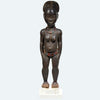 Baule Wood Carved Standing Female Figure blolo bla
