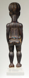 Baule Wood Carved Standing Female Figure blolo bla