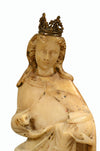 Late Gothic Alabaster Standing Draped Madonna