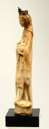 Late Gothic Alabaster Standing Draped Madonna