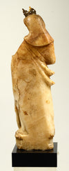Late Gothic Alabaster Standing Draped Madonna