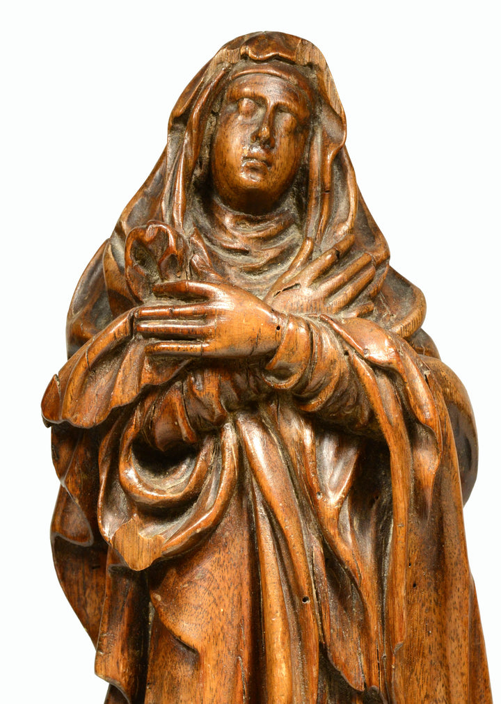Northern Renaissance Wood Carved Madonna