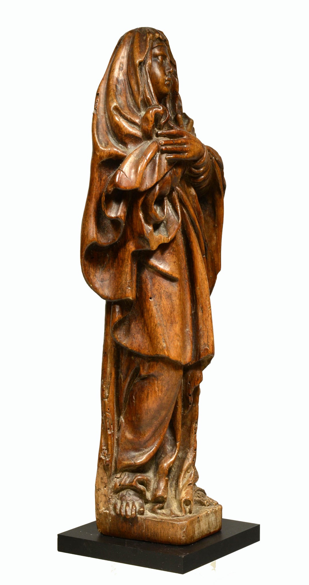 Northern Renaissance Wood Carved Madonna