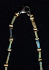 Ancient Egyptian Faience Beaded Strand with Wedjat Eye Amulet
