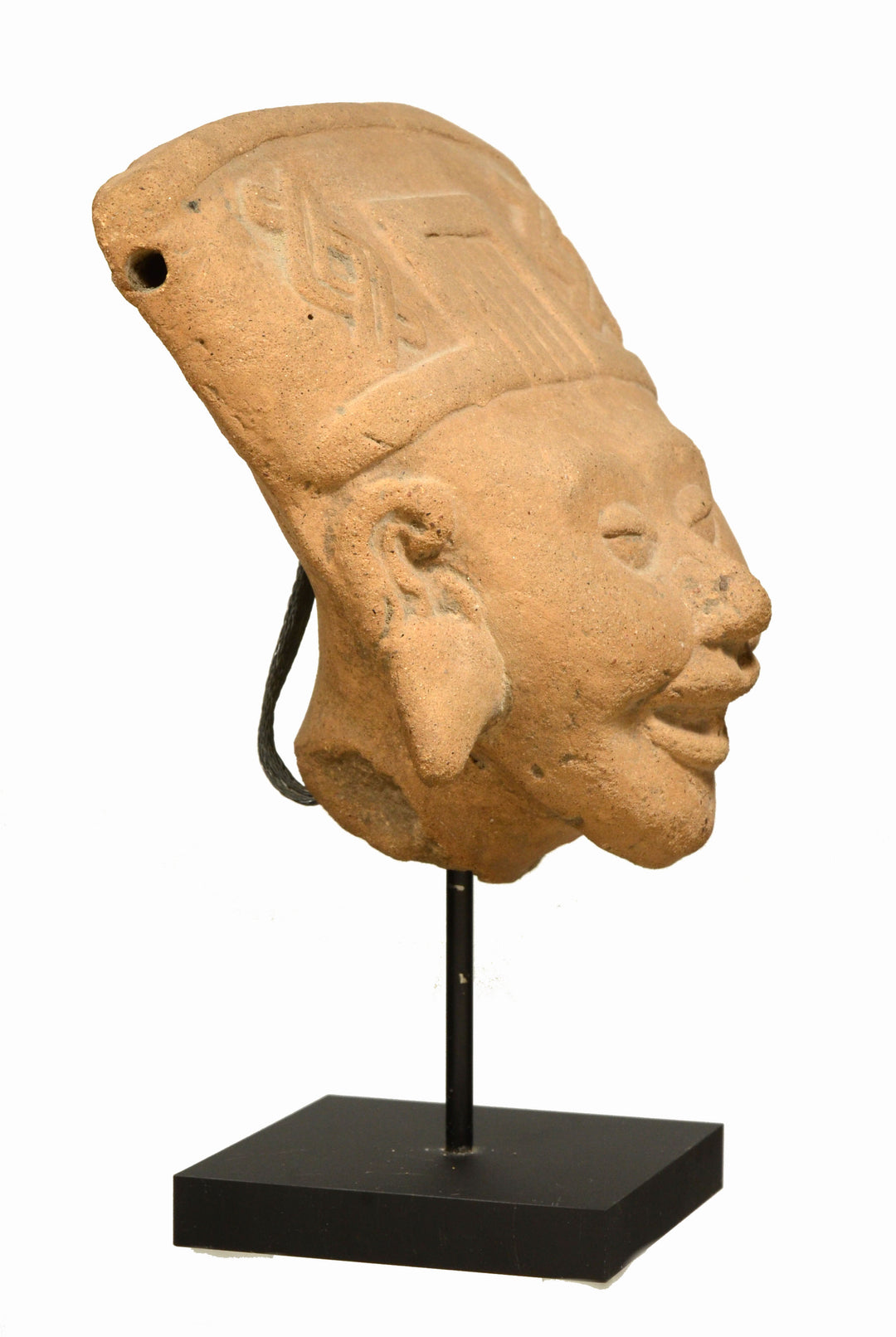 Pre-Columbian Vera Cruz Smiling Pottery Sonriente Head