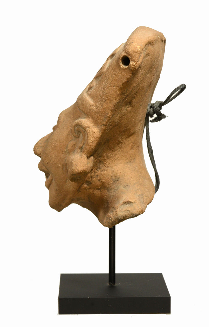 Pre-Columbian Vera Cruz Smiling Pottery Sonriente Head