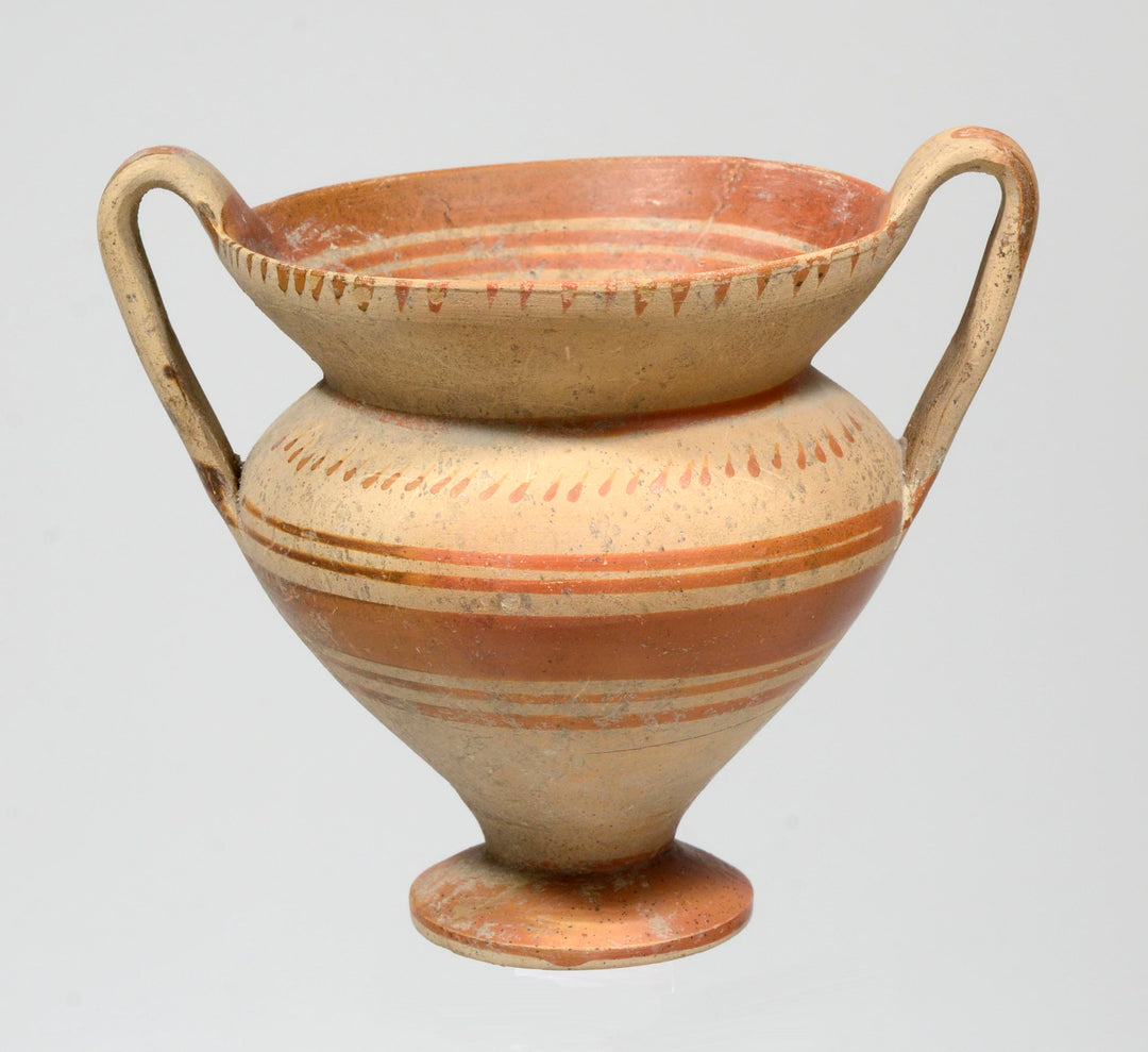Italic Geometric Painted Pottery skyphos