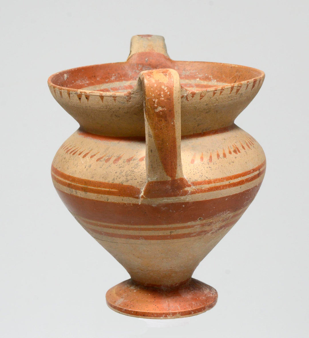 Italic Geometric Painted Pottery skyphos
