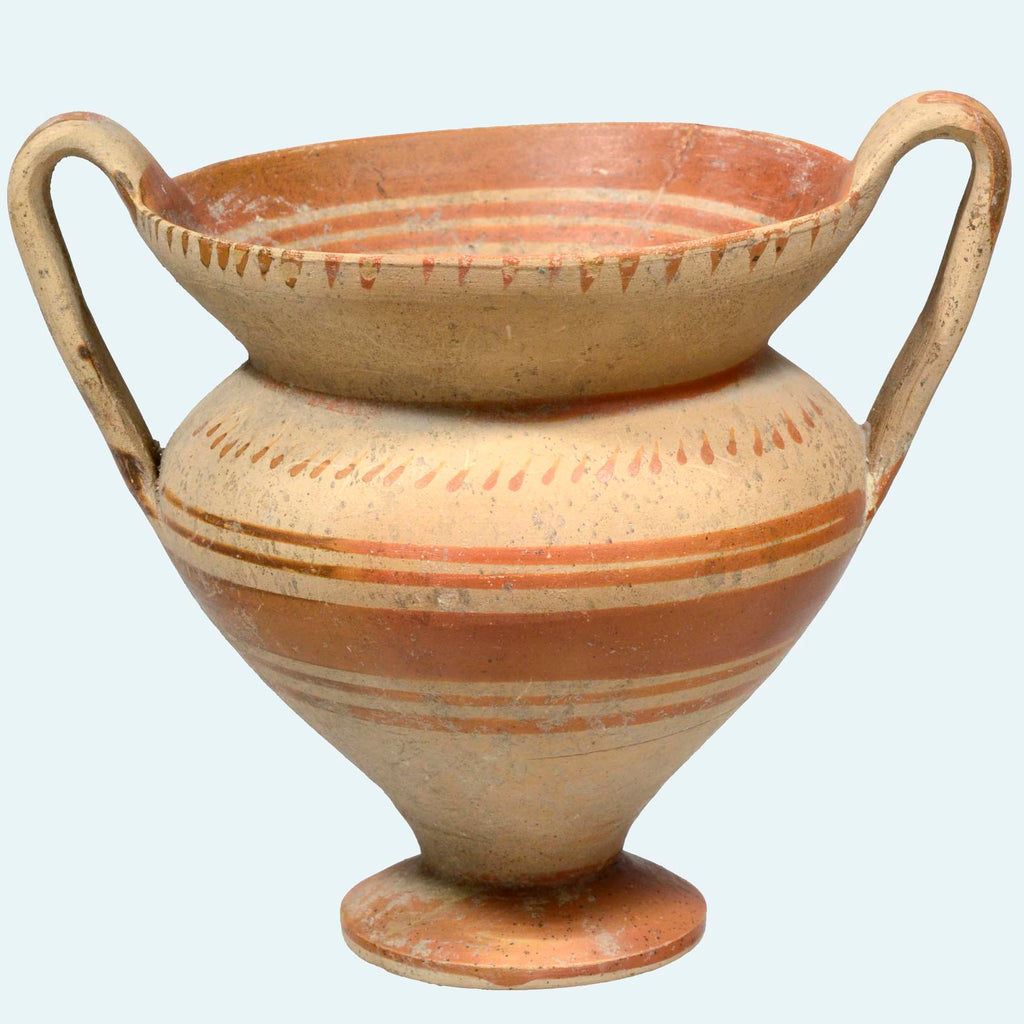 Italic Geometric Painted Pottery skyphos