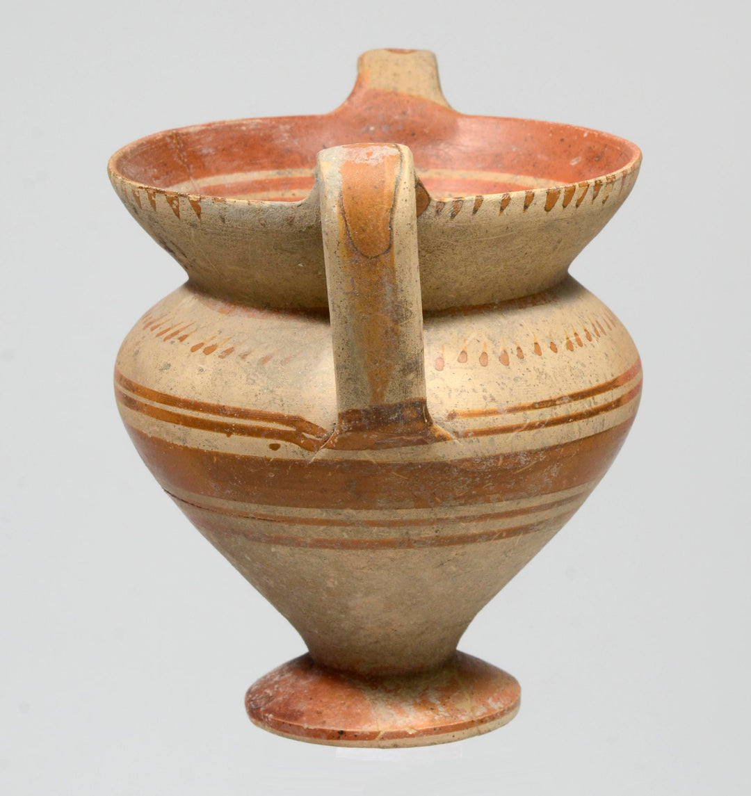 Italic Geometric Painted Pottery skyphos