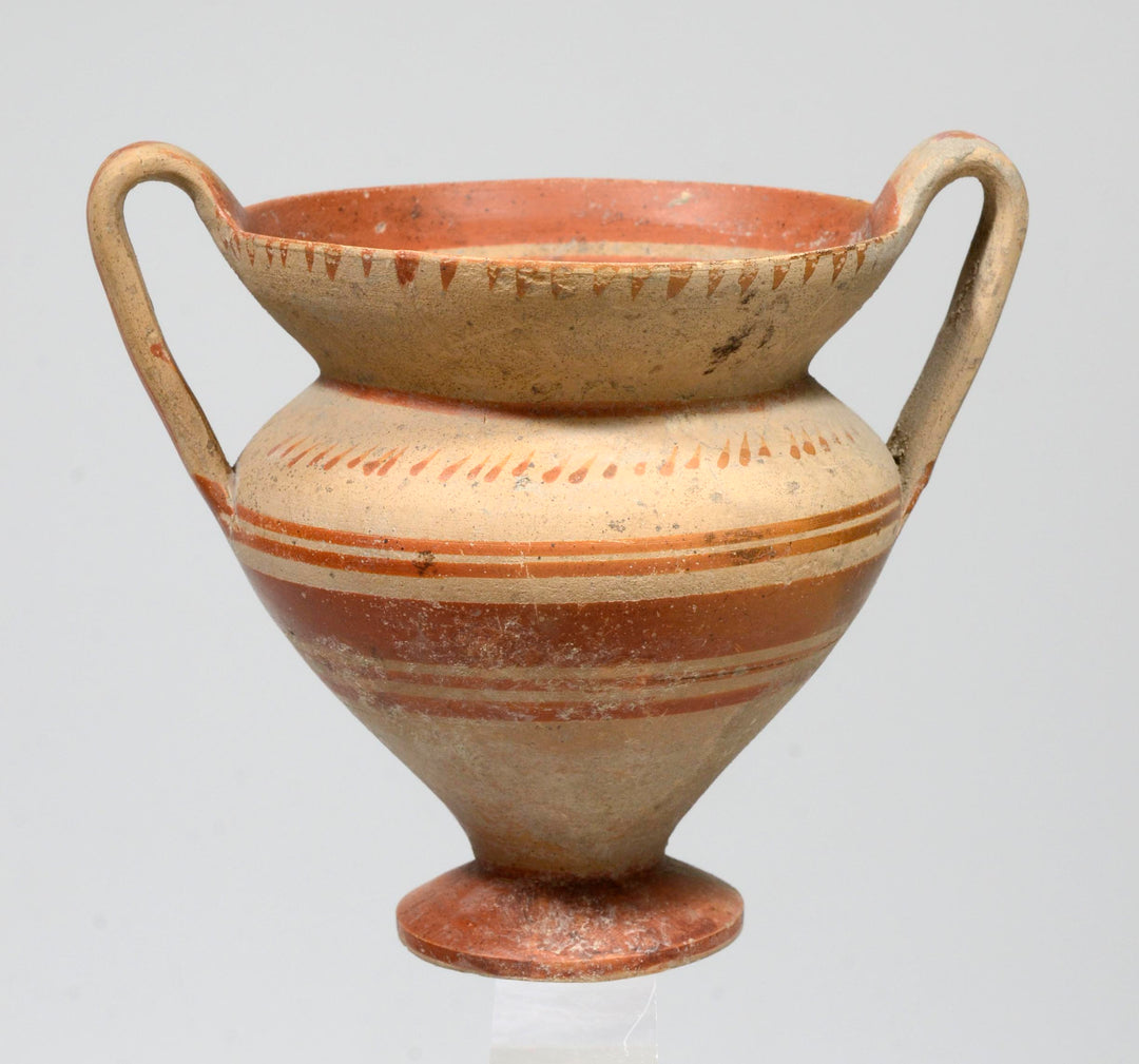 Italic Geometric Painted Pottery skyphos