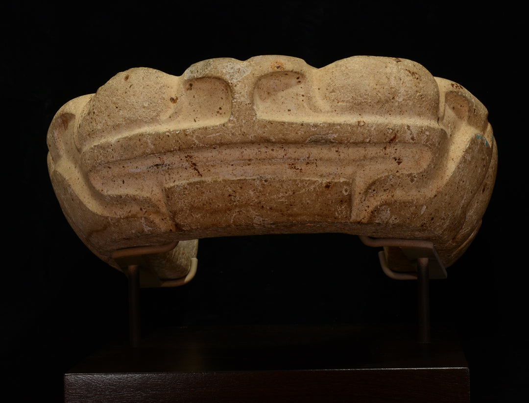 Fine Pre Columbian Veracruz Toad Effigy Stone Yoke