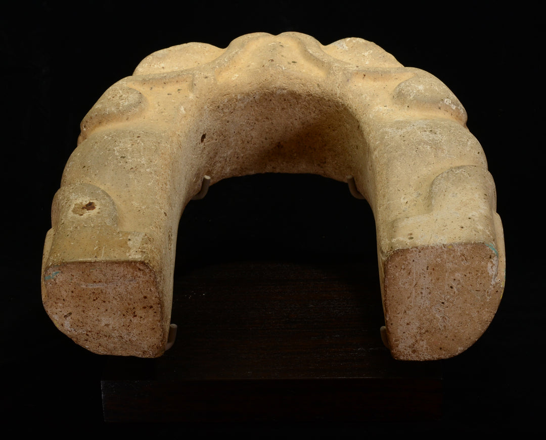 Fine Pre Columbian Veracruz Toad Effigy Stone Yoke