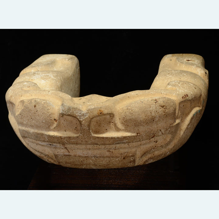 Fine Pre Columbian Veracruz Toad Effigy Stone Yoke