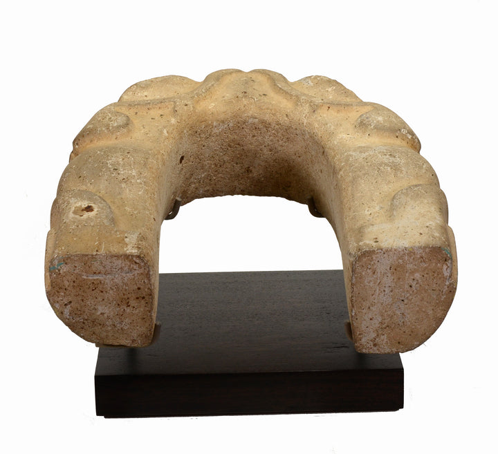 Fine Pre Columbian Veracruz Toad Effigy Stone Yoke