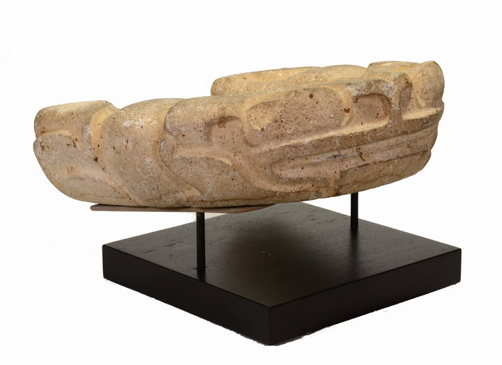 Fine Pre Columbian Veracruz Toad Effigy Stone Yoke