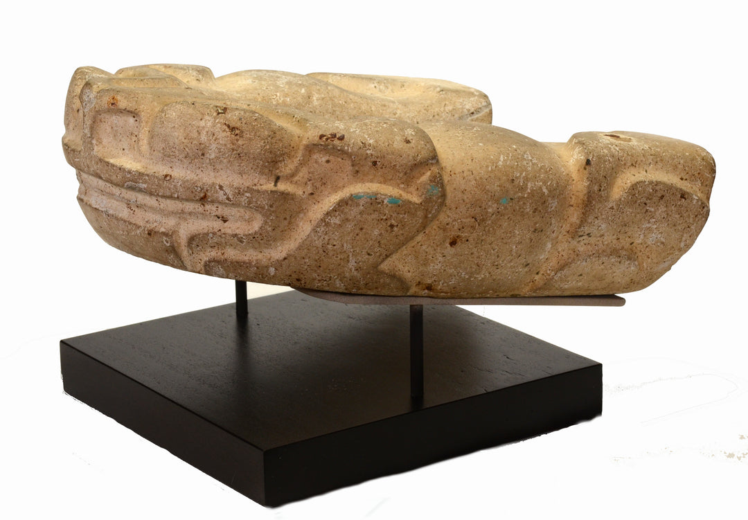 Fine Pre Columbian Veracruz Toad Effigy Stone Yoke