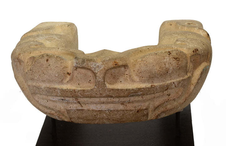 Fine Pre Columbian Veracruz Toad Effigy Stone Yoke