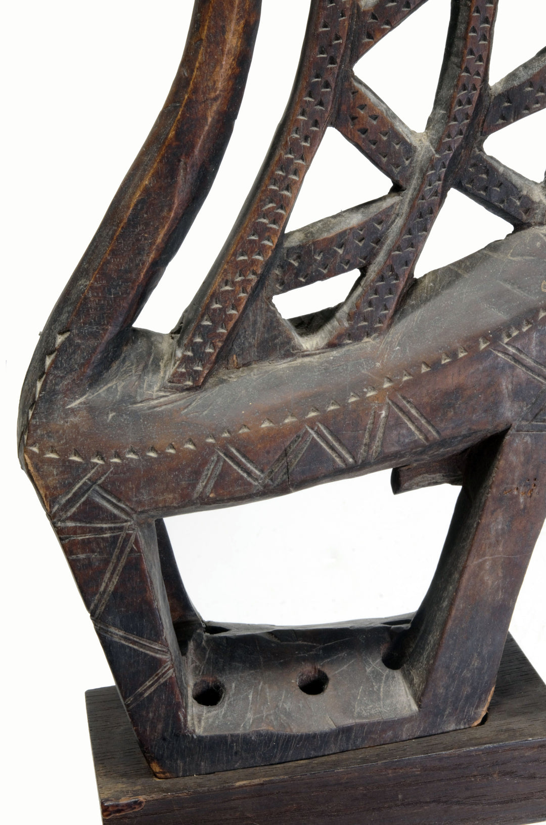 African Bamana Wood Tyiwara  Chi Wara Antelope Figure