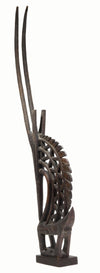 African Bamana Wood Tyiwara  Chi Wara Antelope Figure