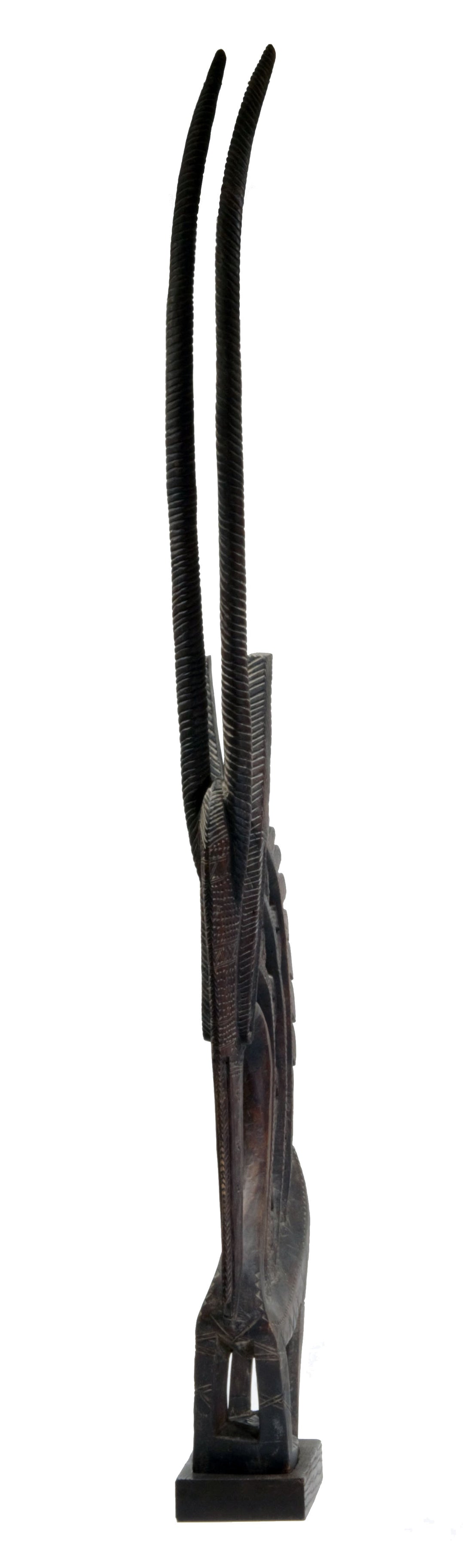 African Bamana Wood Tyiwara  Chi Wara Antelope Figure