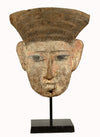 Ancient Egyptian Wood Carved Sarcophagus Mask