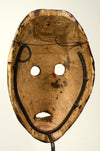 Classic Dan Poro Society Wood Initiation Mask
