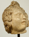 Roman Marble Head of a Youthful Male