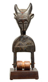 African Baule Guro Jimini Wood Heddle Pulley