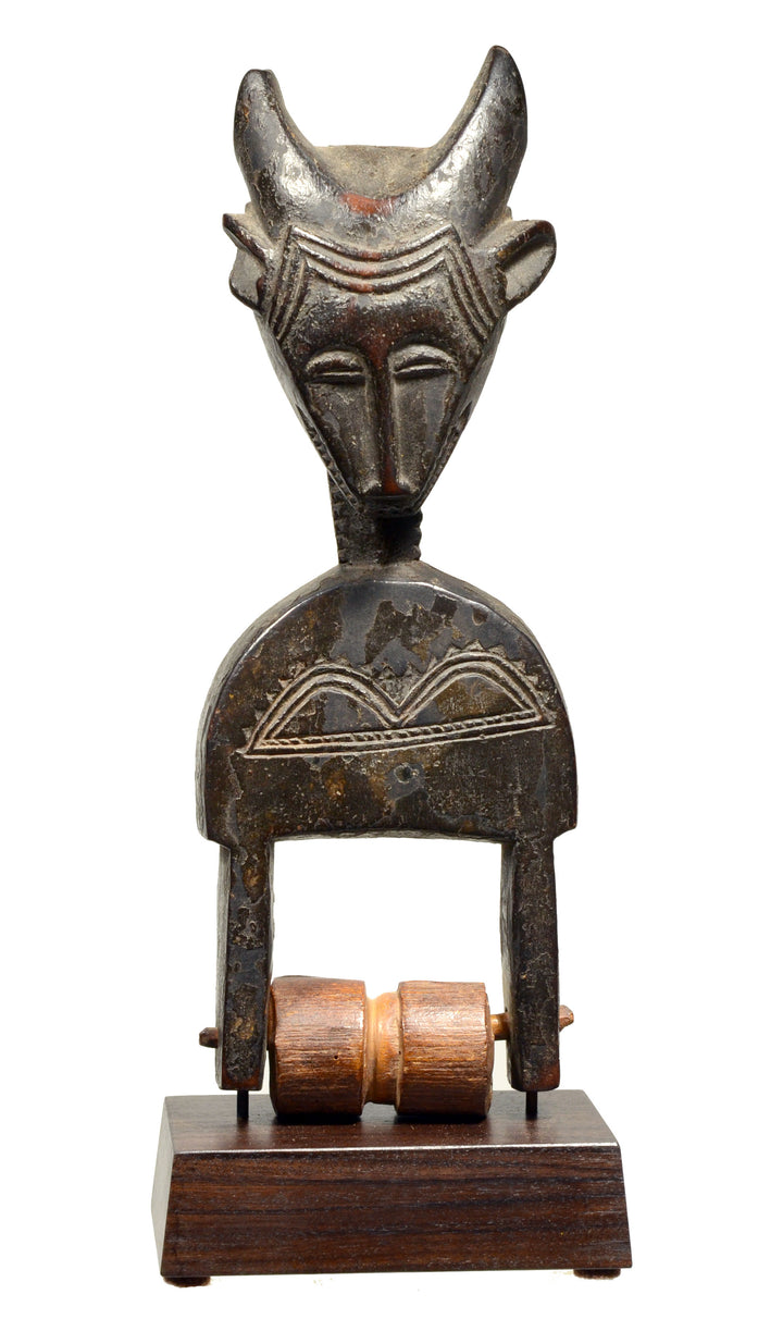 African Baule Guro Jimini Wood Heddle Pulley