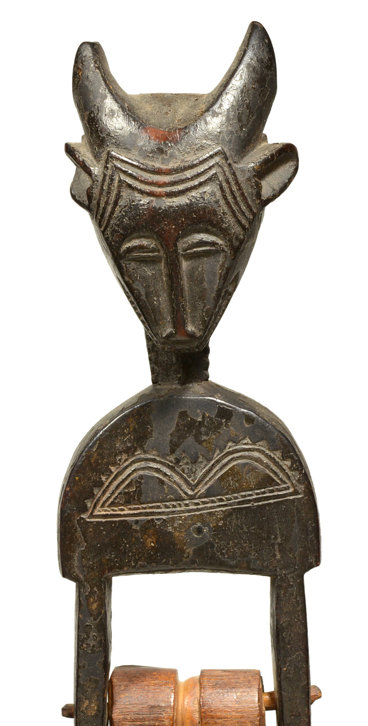 African Baule Guro Jimini Wood Heddle Pulley