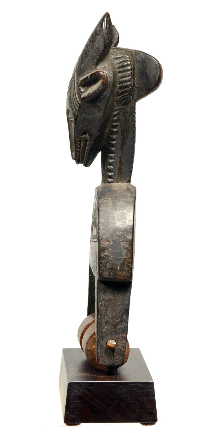 African Baule Guro Jimini Wood Heddle Pulley