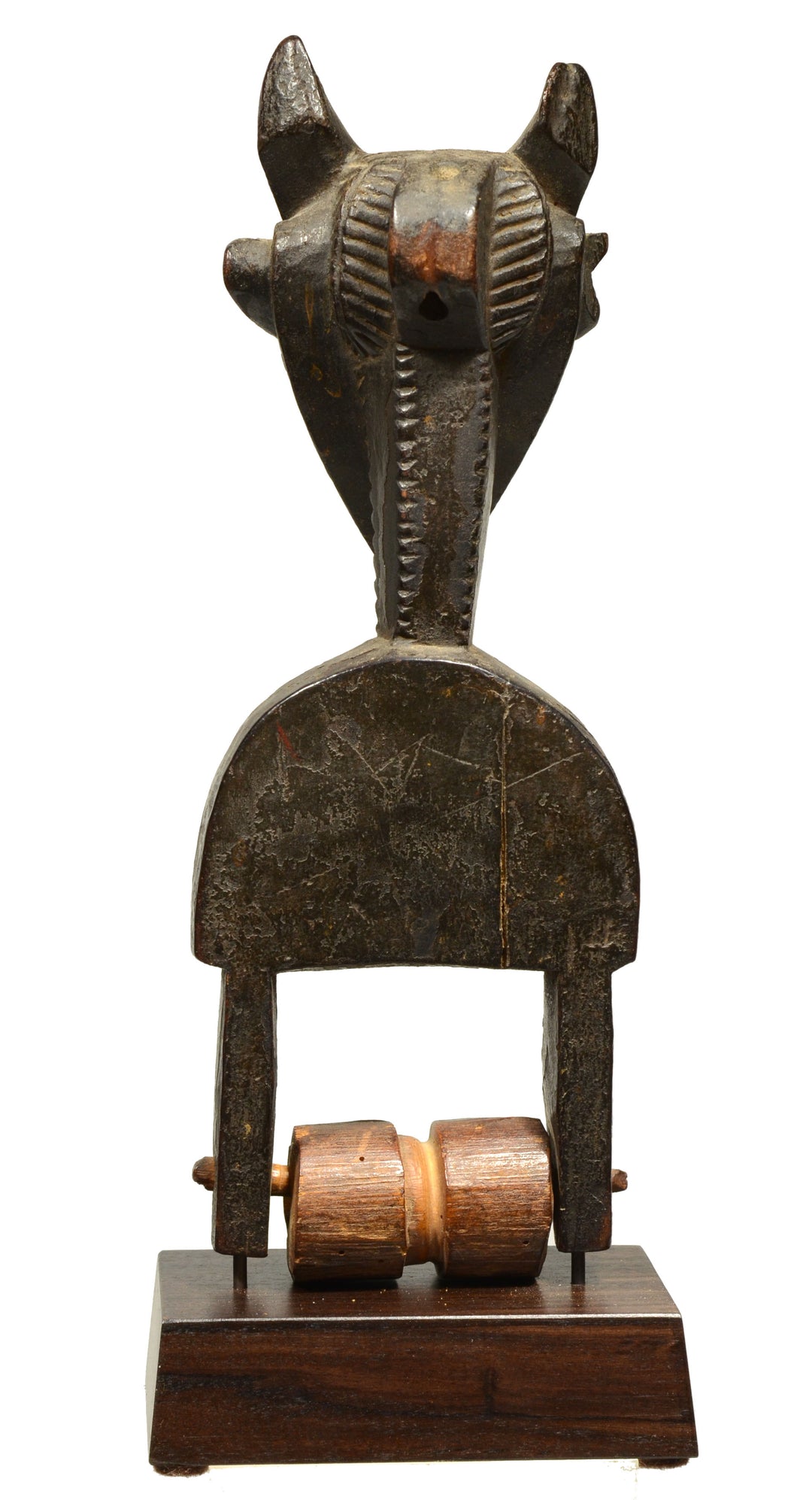 African Baule Guro Jimini Wood Heddle Pulley