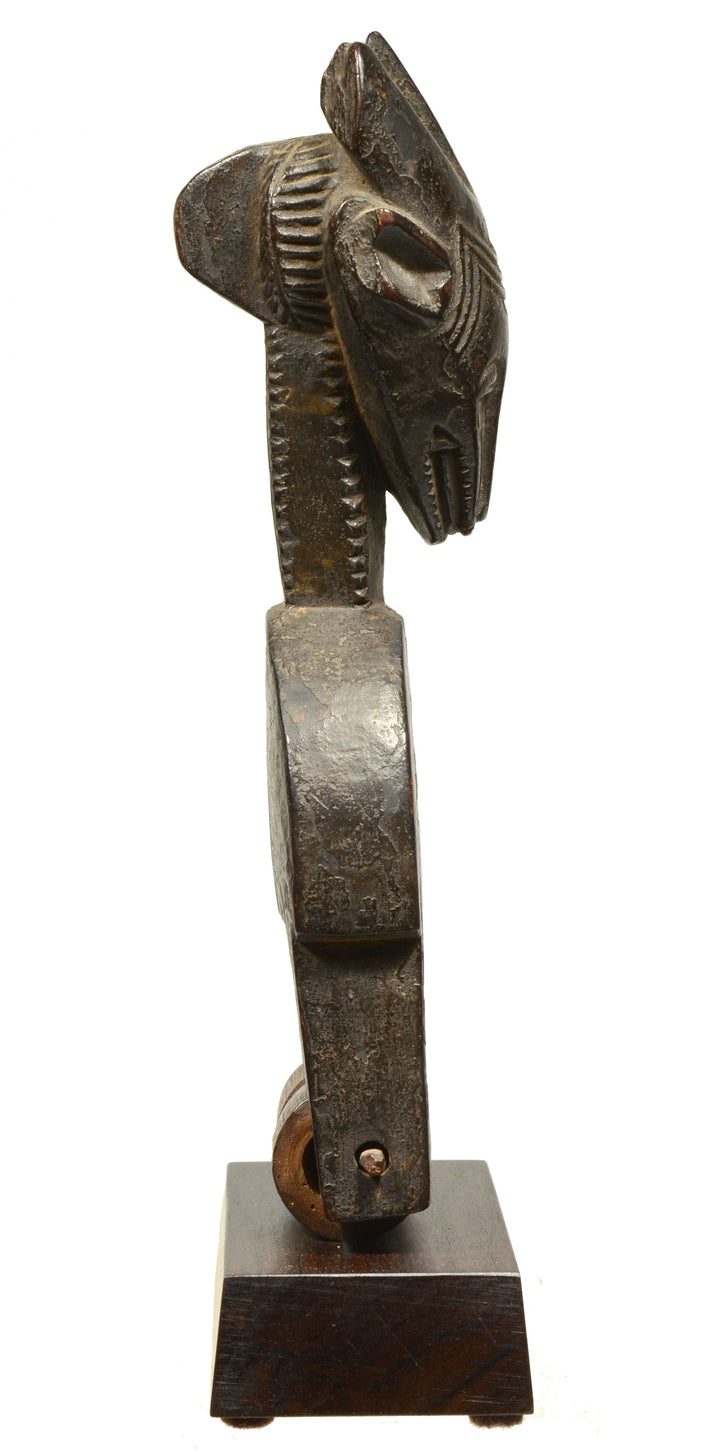 African Baule Guro Jimini Wood Heddle Pulley