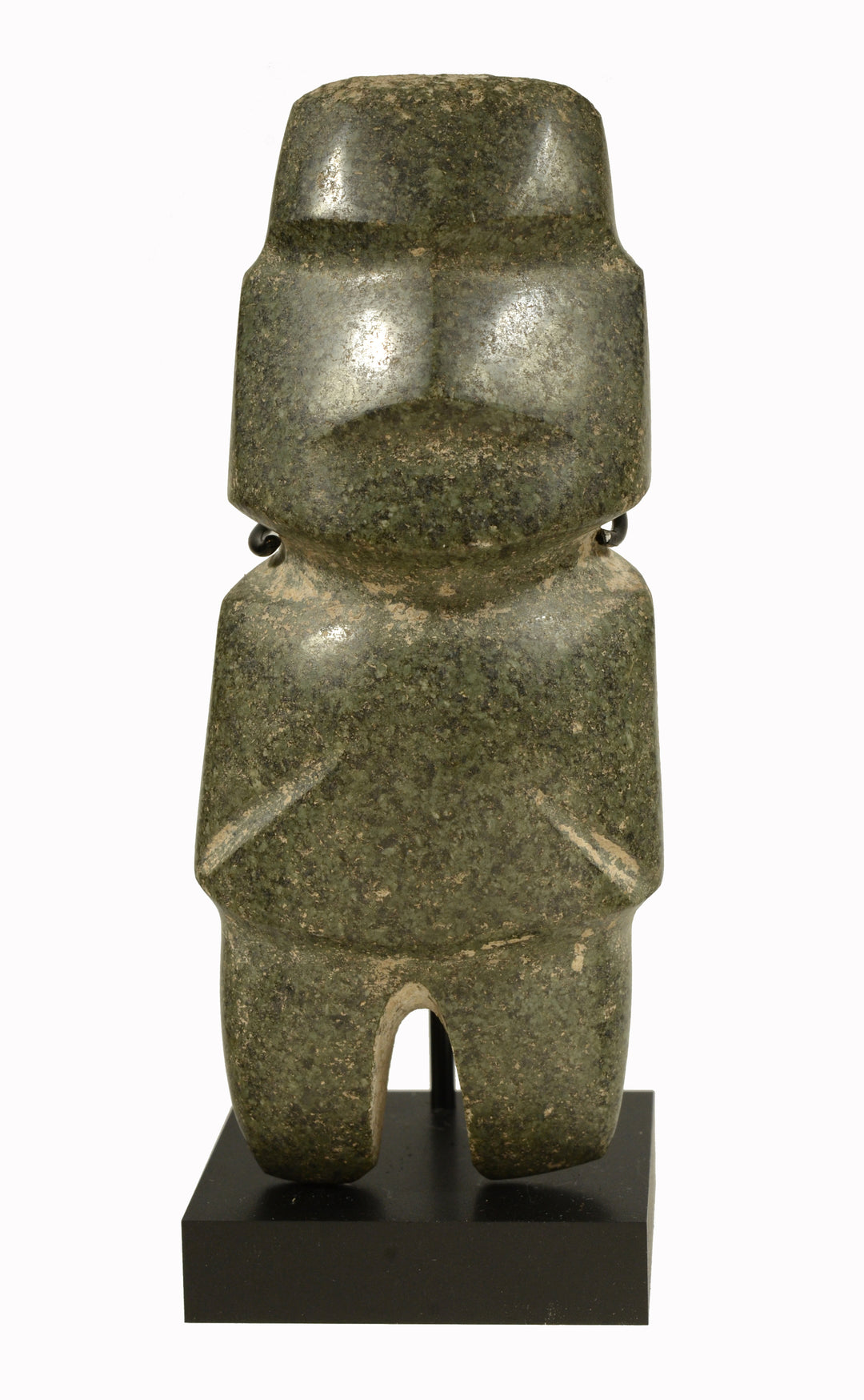 Pre-Columbian Mezcala Green Diorite Stone Standing Figure