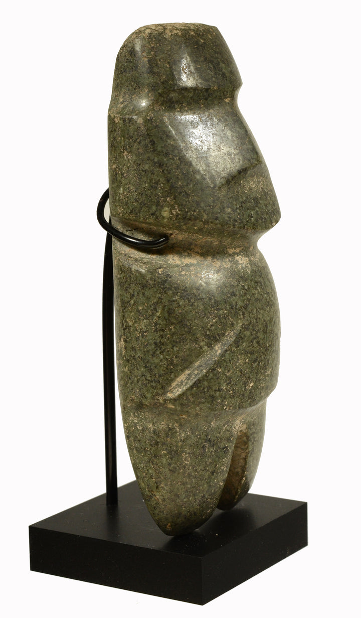 Pre-Columbian Mezcala Green Diorite Stone Standing Figure
