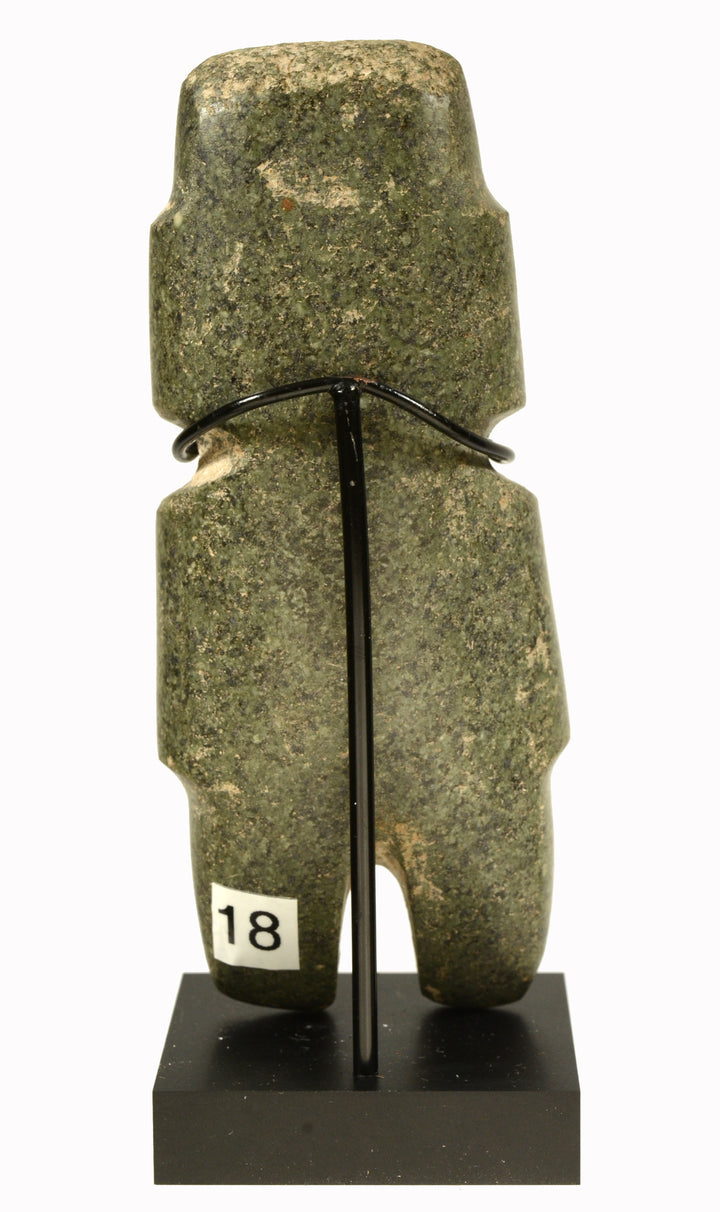 Pre-Columbian Mezcala Green Diorite Stone Standing Figure