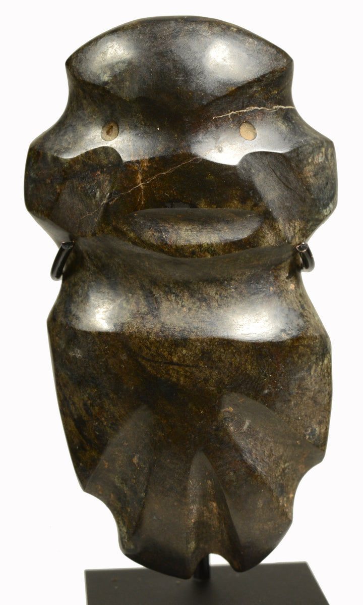 Pre Columbian Mezcala Green Stone Standing Figure