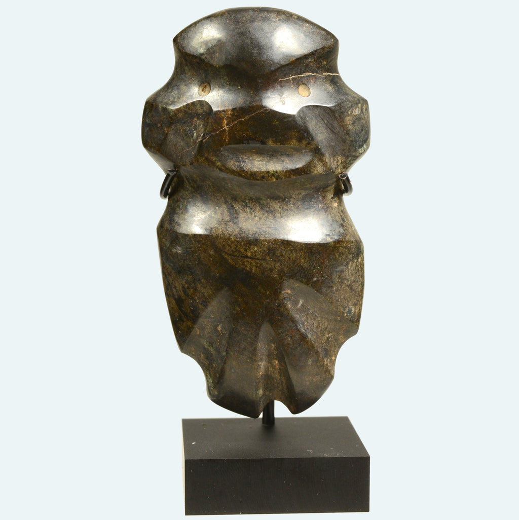 Pre Columbian Mezcala Green Stone Standing Figure