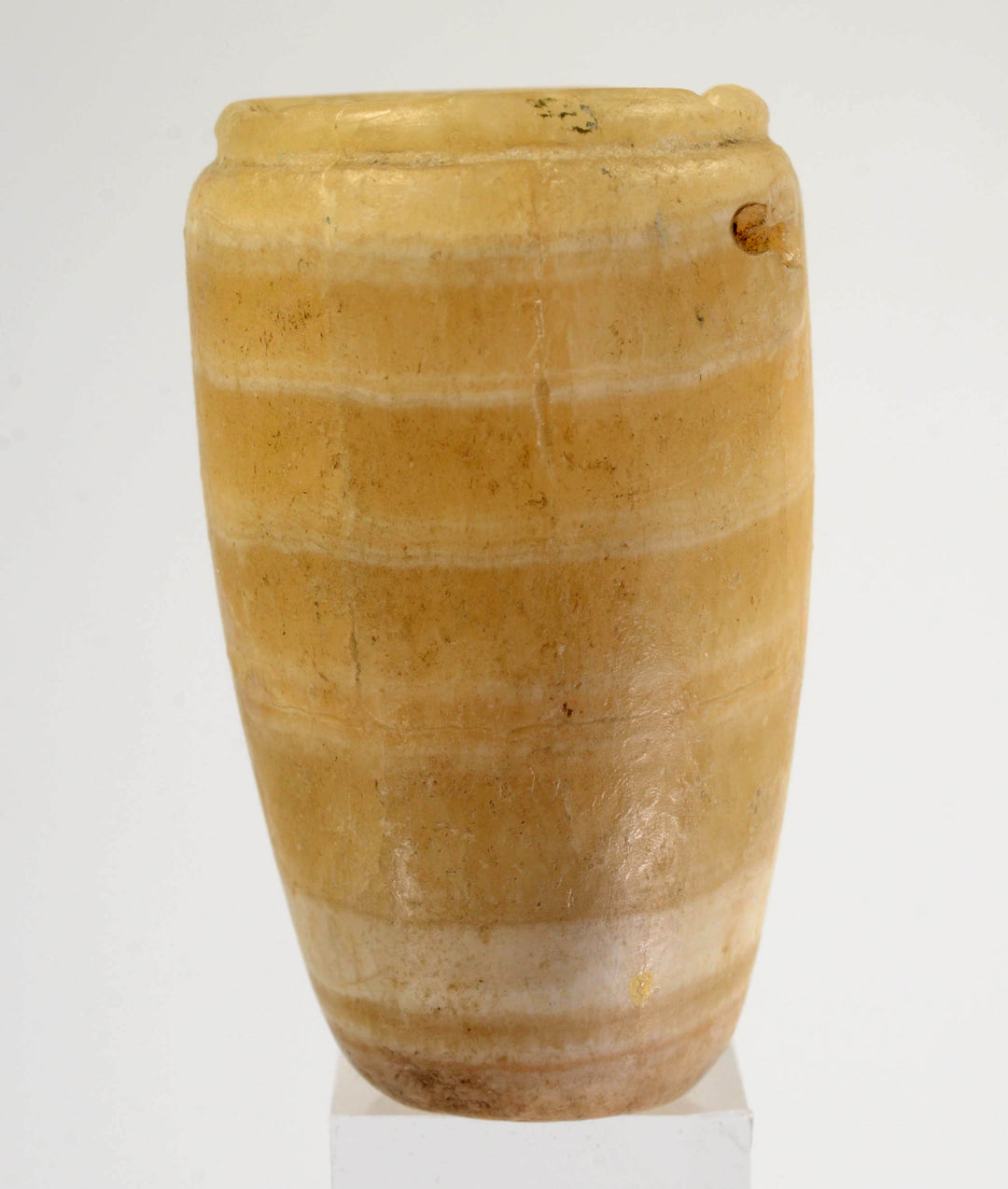 Ancient Egyptian Banded Alabaster Vessel