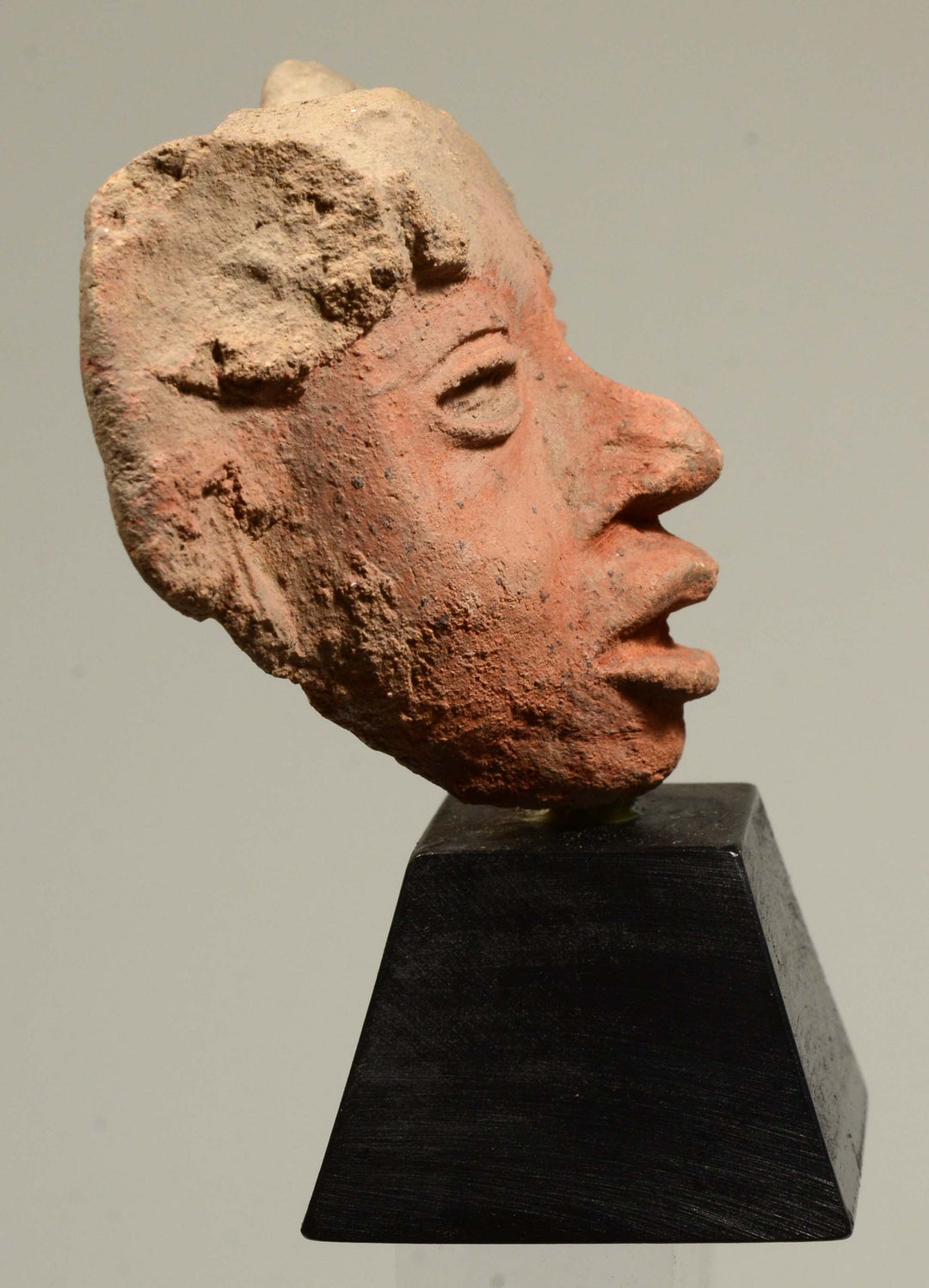 Pre-Columbian Mayan Applique Molded Face