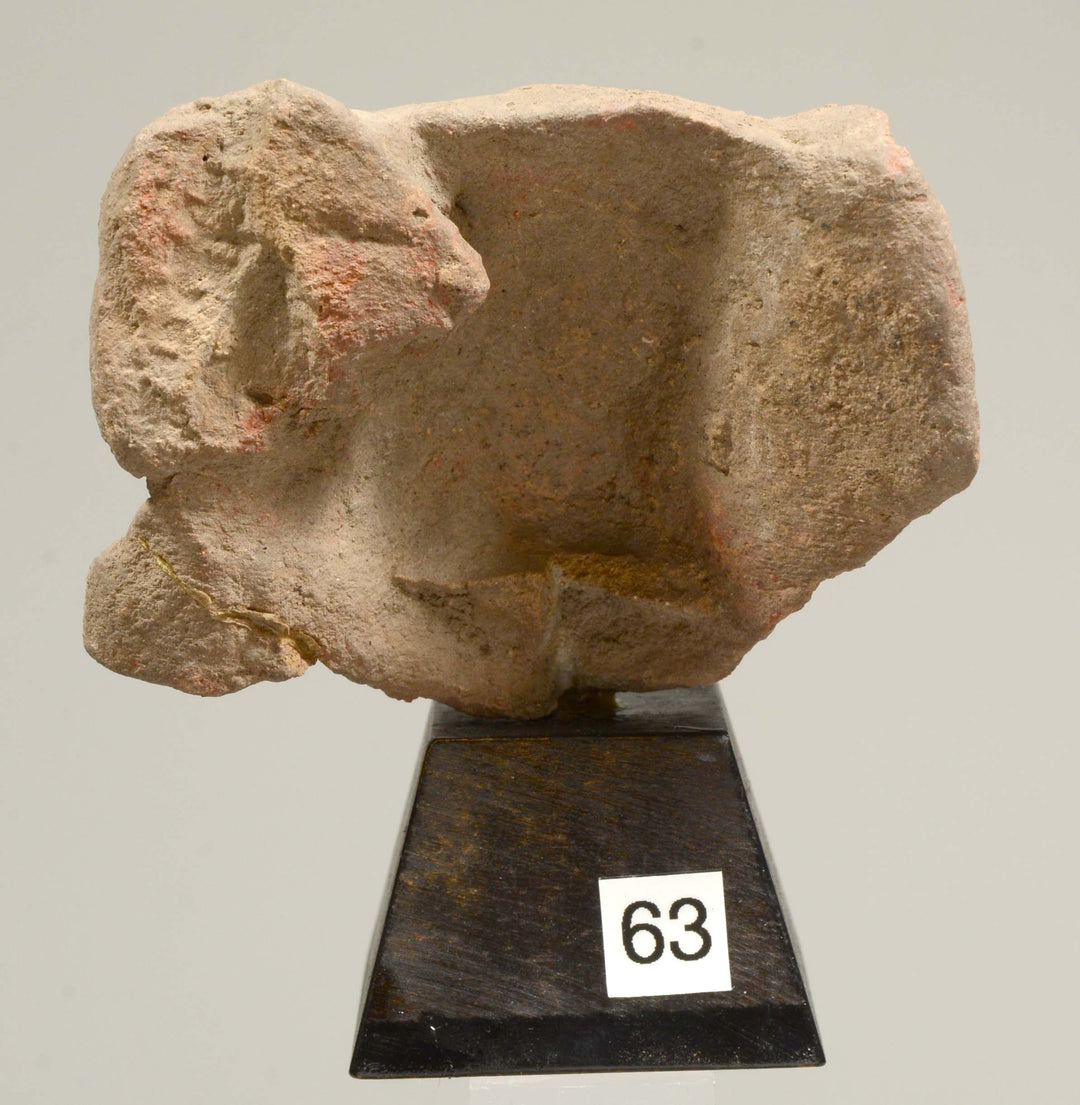 Pre-Columbian Mayan Applique Molded Face