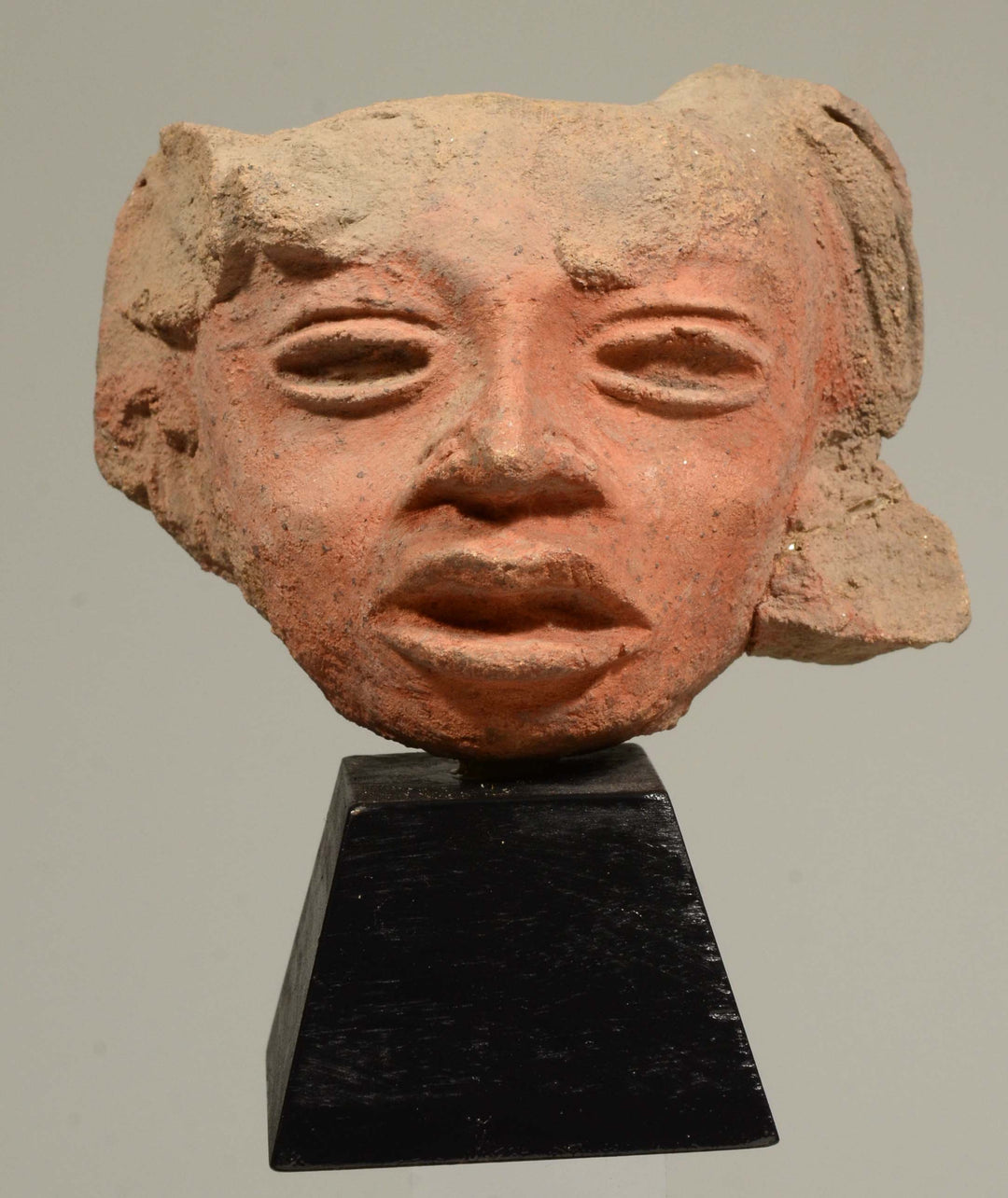 Pre-Columbian Mayan Applique Molded Face