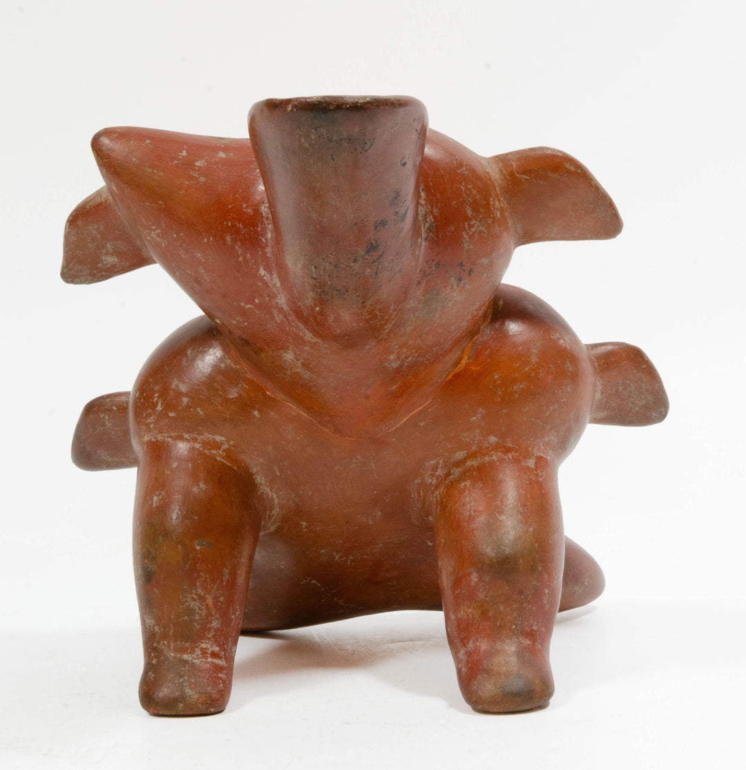Colima Pottery Redware Dog Reclinatorio