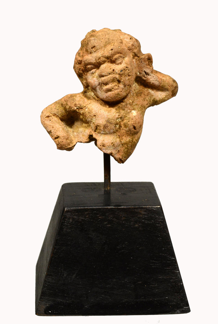 Greek Terracotta Bust of a Grotesque